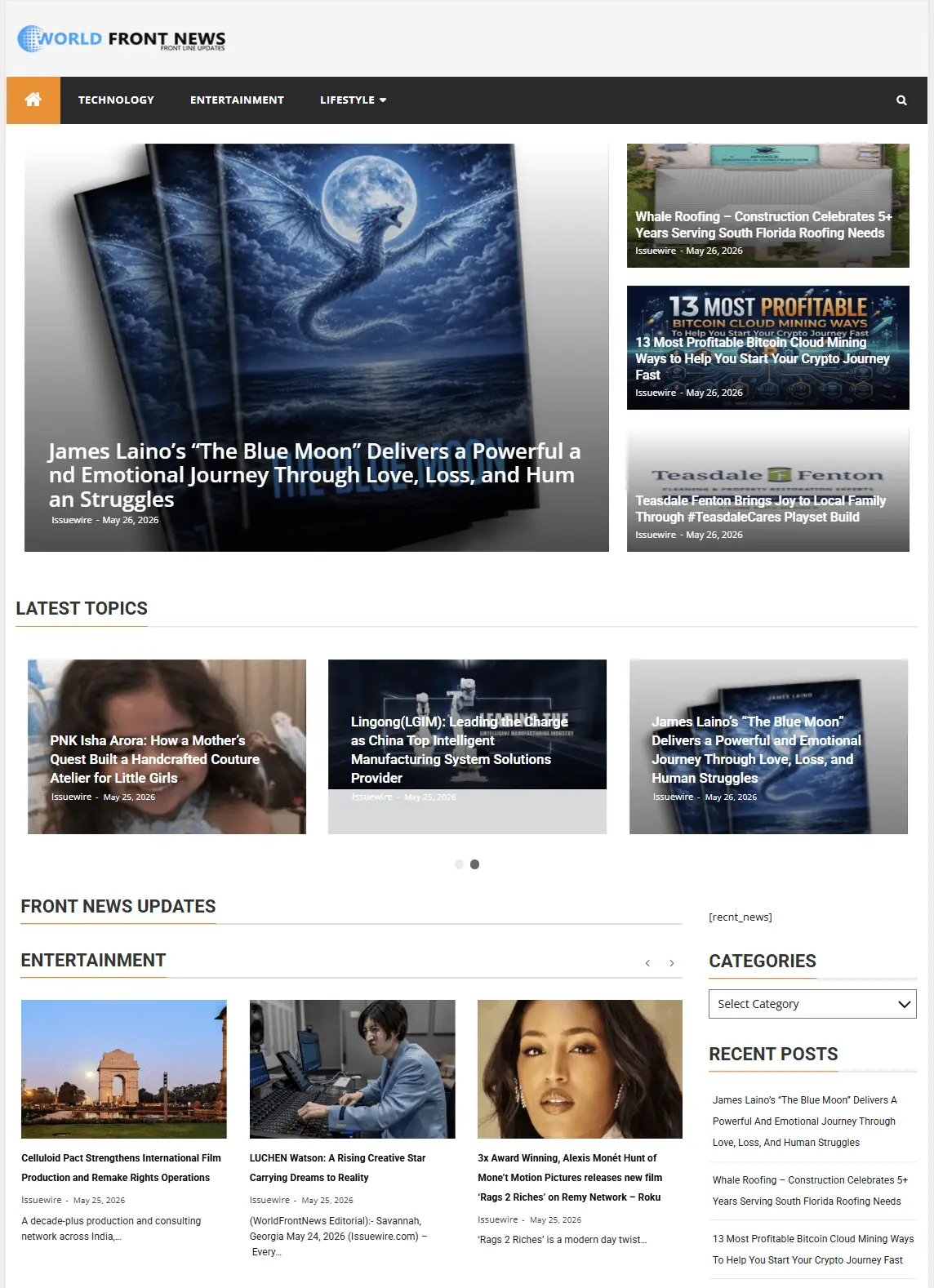 LUCHEN Watson, musician, visual effects, artist, Rising Star Captures Global Media Attention
